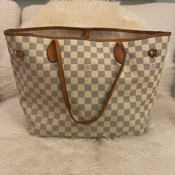 Louis Vuitton Damier Azur MM Neverfull - Picture 4 of 17